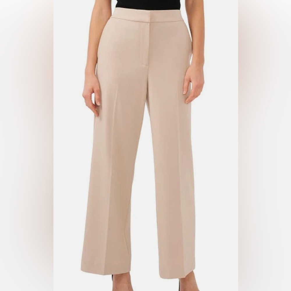 Elegant Women's Tan  NORDSTROM HALOGEN High Waist Wide Leg Pants 20W NEW